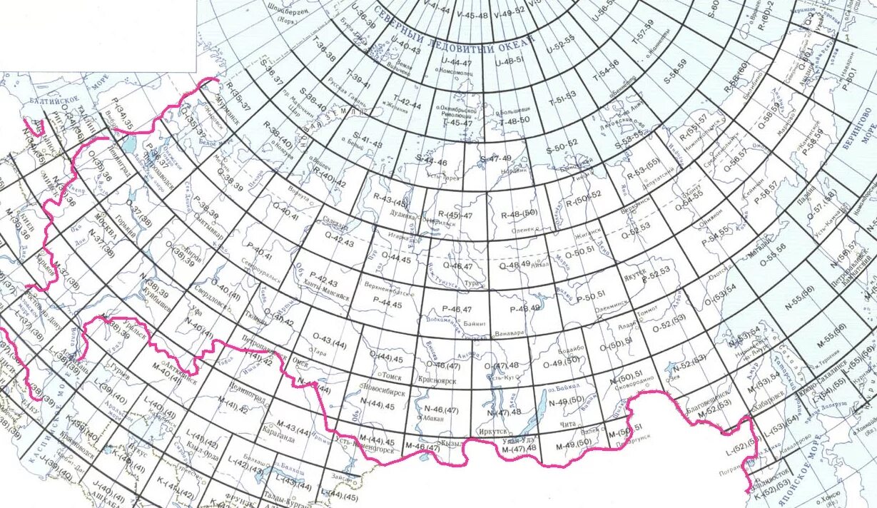49 параллель на карте россии. Разграфка карт России масштаб 1 1000000. МСК 38 зоны разграфка. Разграфка листов карты масштаба 1 1000000. Схема разграфки территории России.