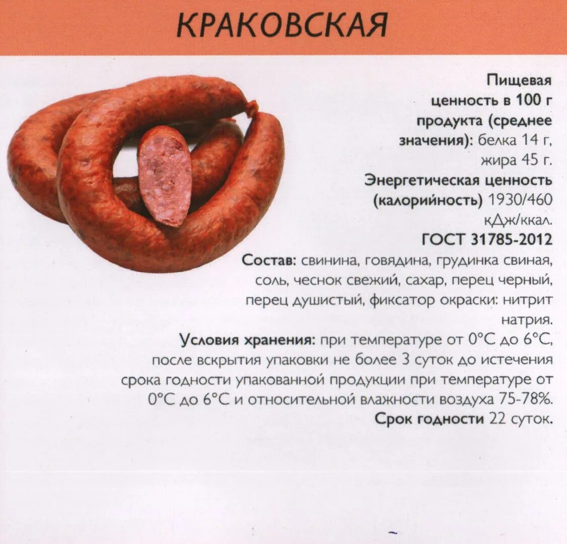 Краковская колбаса состав. Состав Краковской колбасы по ГОСТУ. Рецептура колбасы. Рецептура колбасы Краковская.