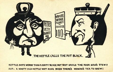 Calling the kettle black