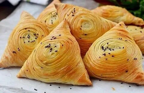 Рецепт узбекской слоеной самсы в духовке