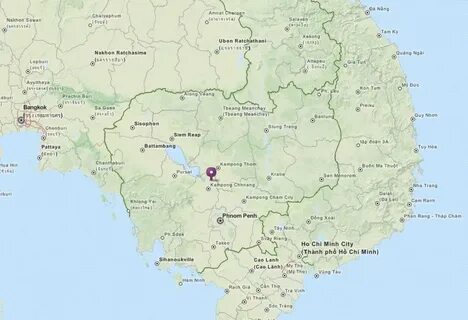 Показать на карте камбоджу