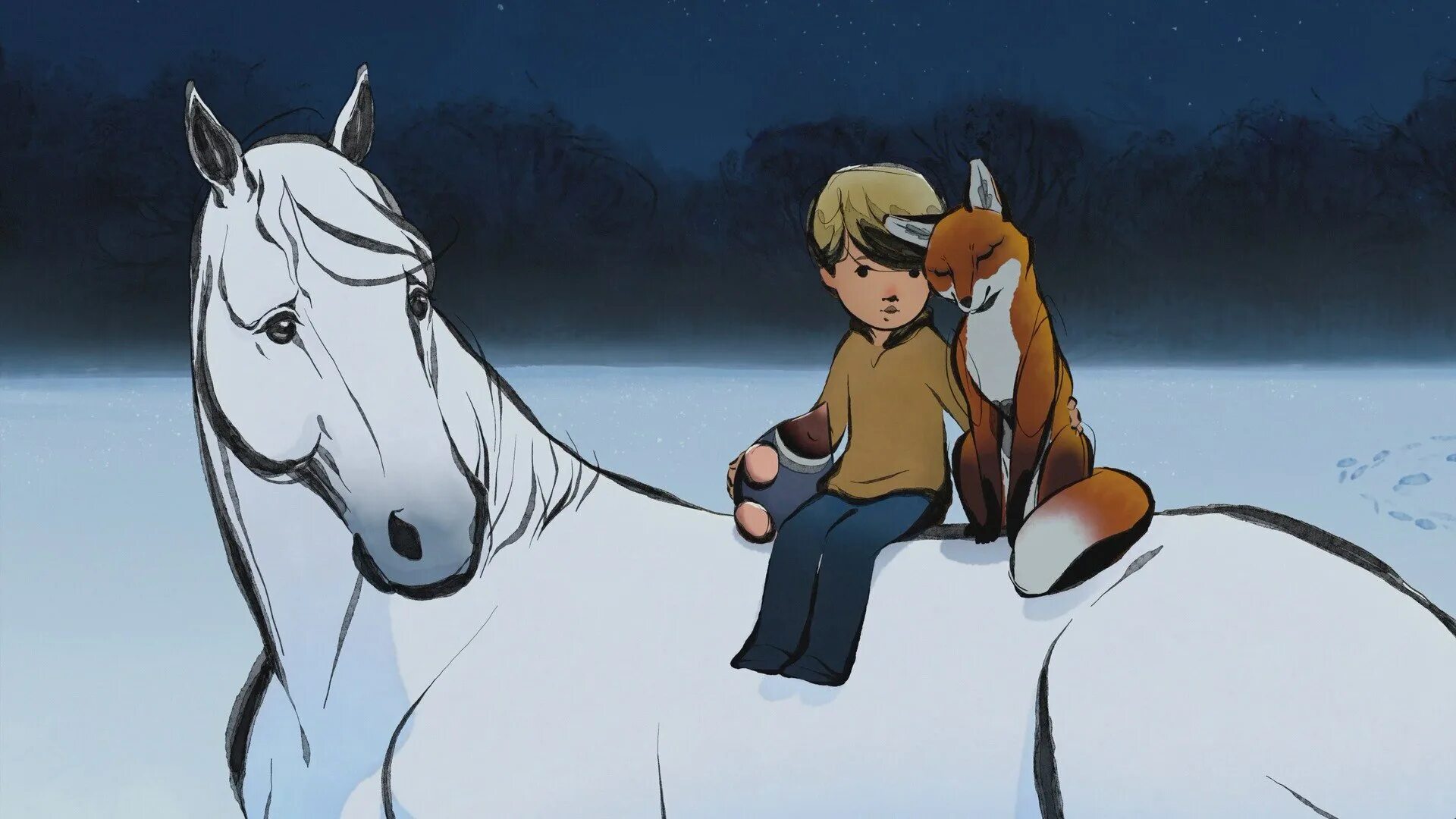 The boy the mole the fox. Мальчик Крот Лис и лошадь. Мальчик на лошади.