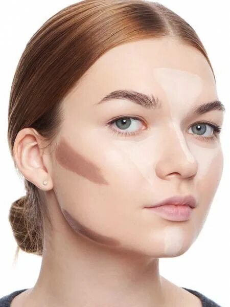 Скульптурирование лица хайлайтером. Скульптурирование скульптурирование лица. Макияж скульптурирование лица. Бронзер и контуринг. Макияж контурирование лица.