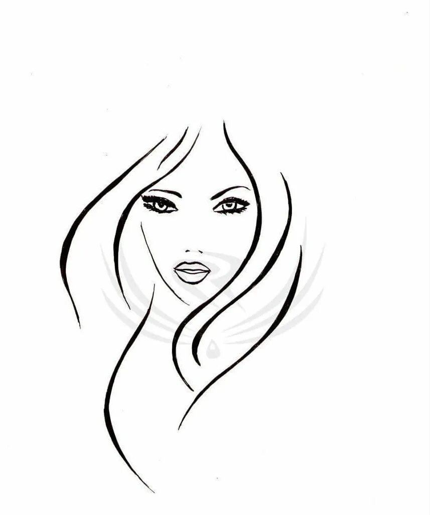 Силуэт женской головы. Силуэт головы девушки. Силуэт лица. Очертания лица девушки. Контур девушки.