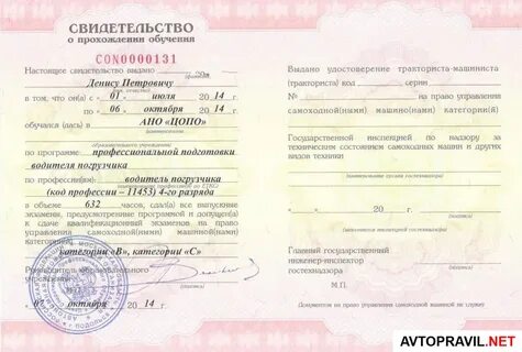 Сертификат категории