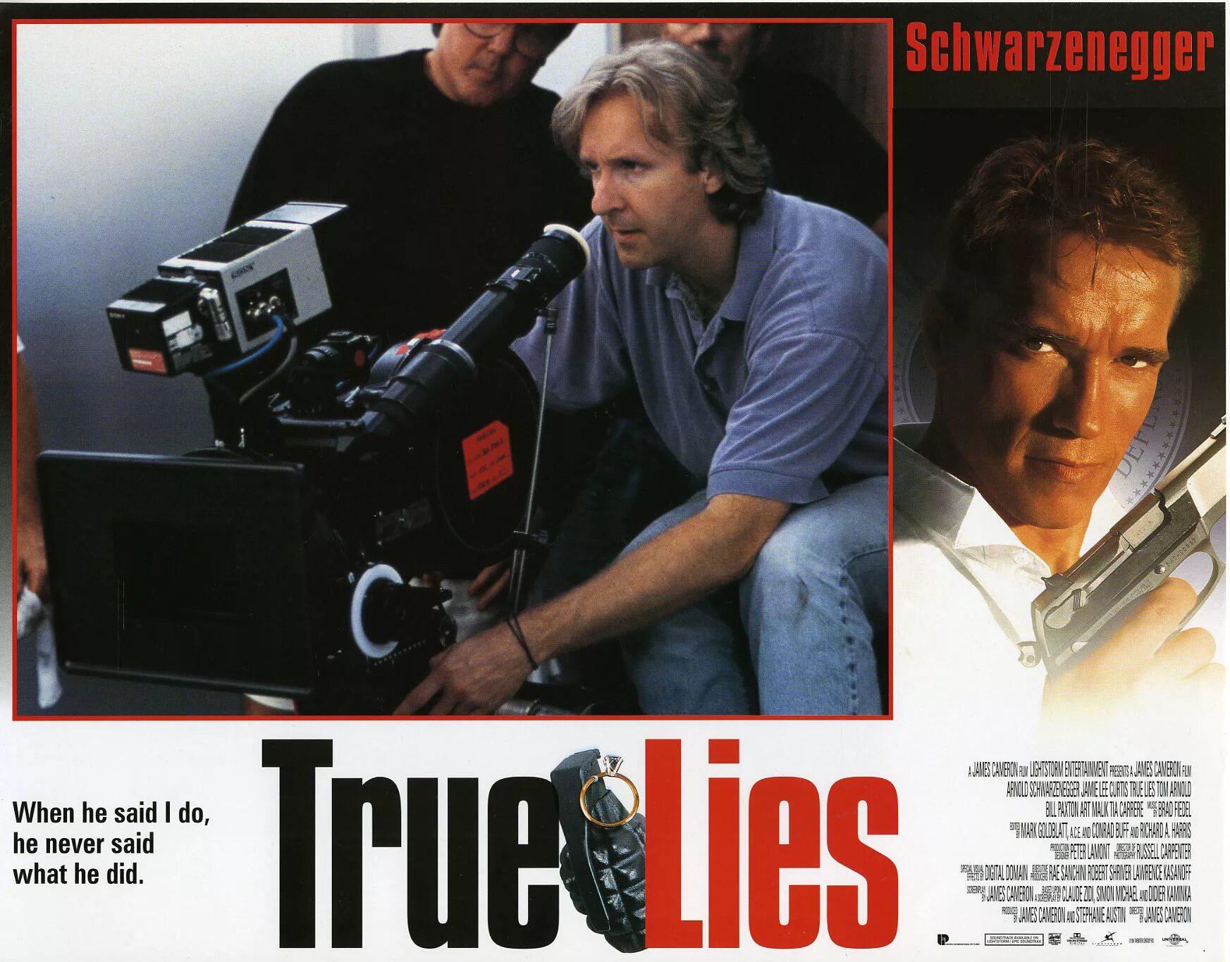True Lies 1994. Правдивая ложь 1994 Постер. Джейми ли Кёртис и Шварценеггер.