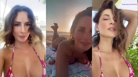 Carmen Villalobos presumió de sus curvas con un coqueto bikini en color ros...