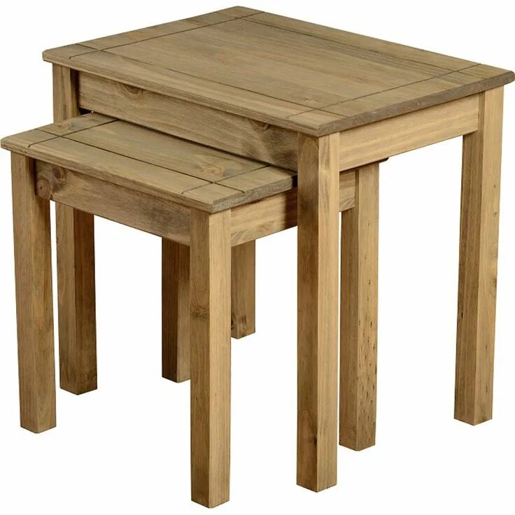 Table 2. Two Tables. Стул на пьедестале. Pine Nest of Tables. Стол со-2