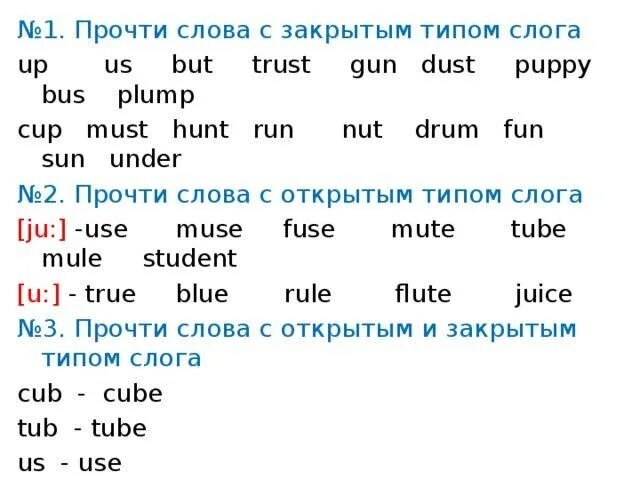 Буква u закрытый слог в английском. Чтение буквы u в открытом и закрытом слоге. чтение буквы u в английском языке. правила чтения u в английском языке. буква u в английском правила чтения.