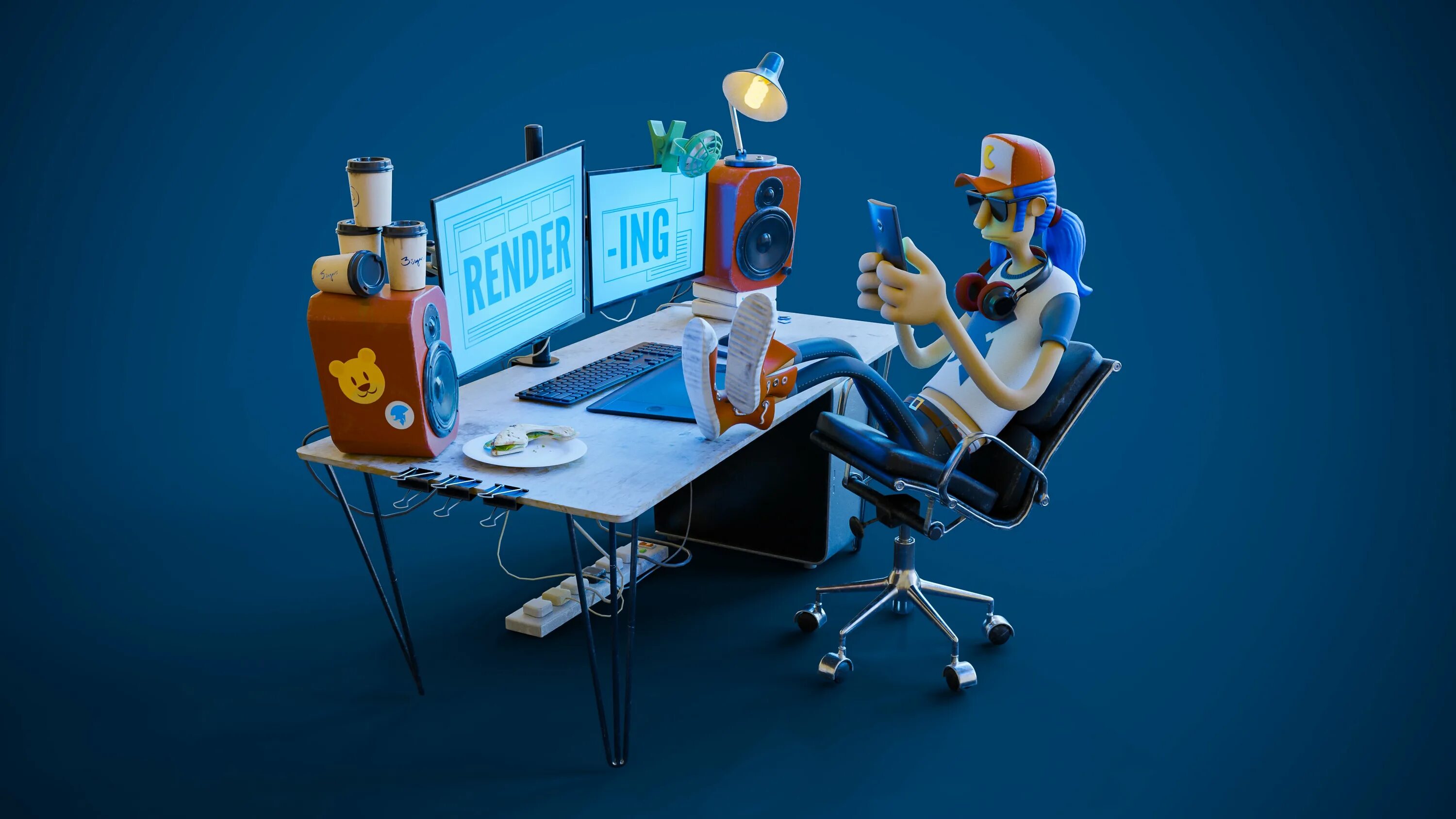 3 d работа