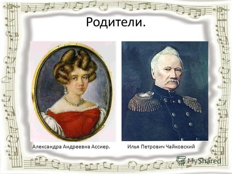 Как звали отца ильи. Родители Чайковского Петра Ильича. Мать Чайковского Петра Ильича. Отец Петра Ильича Чайковского. Отец и мать Чайковского.