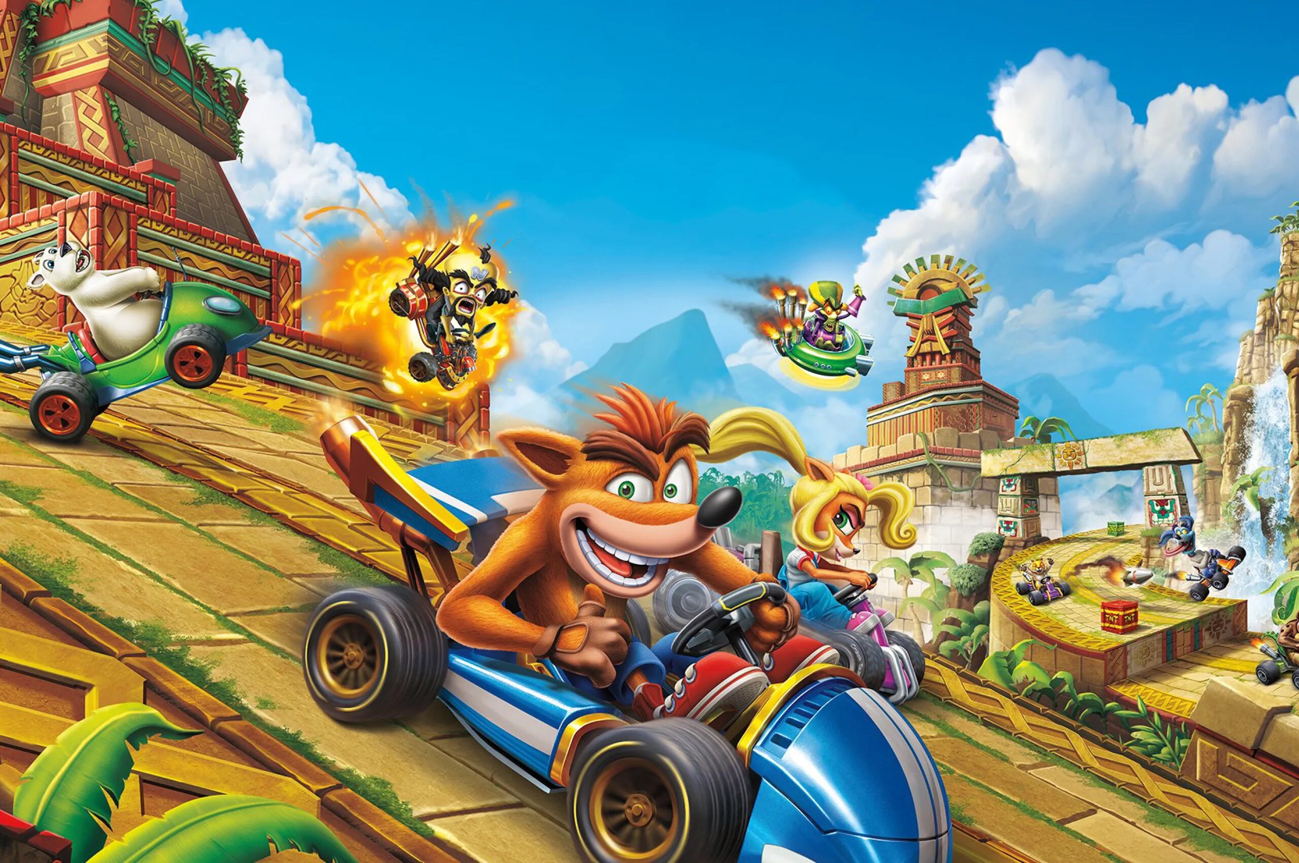 Крэш бандикут гонки. Crash Team Racing Nitro. Краш бандикут гонки. CTR crash Team Racing.