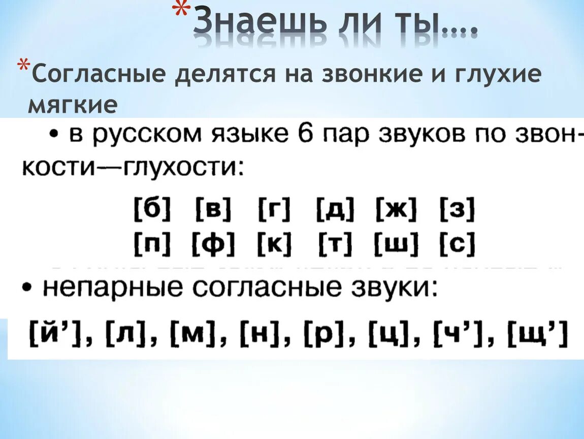 Примеры твердых звуков. Согласные твёрдые и мягкие звонкие и глухие 1 класс. Схема звонкие и глухие согласные 1 класс. Согласные буквы в русском Твердые и мягкие звонкие и глухие. Звонкие и глухие согласные таблица 2 класс.