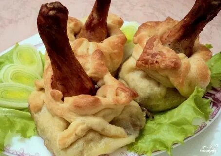 Рецепт голени курицы в тесте
