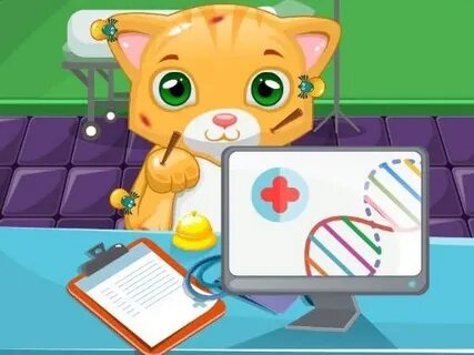 Лечим котика играть