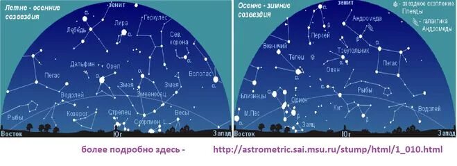 какое время года можно увидеть созвездие