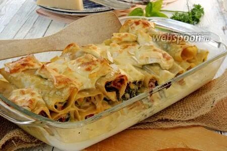 Каннеллони рецепт с моцареллой