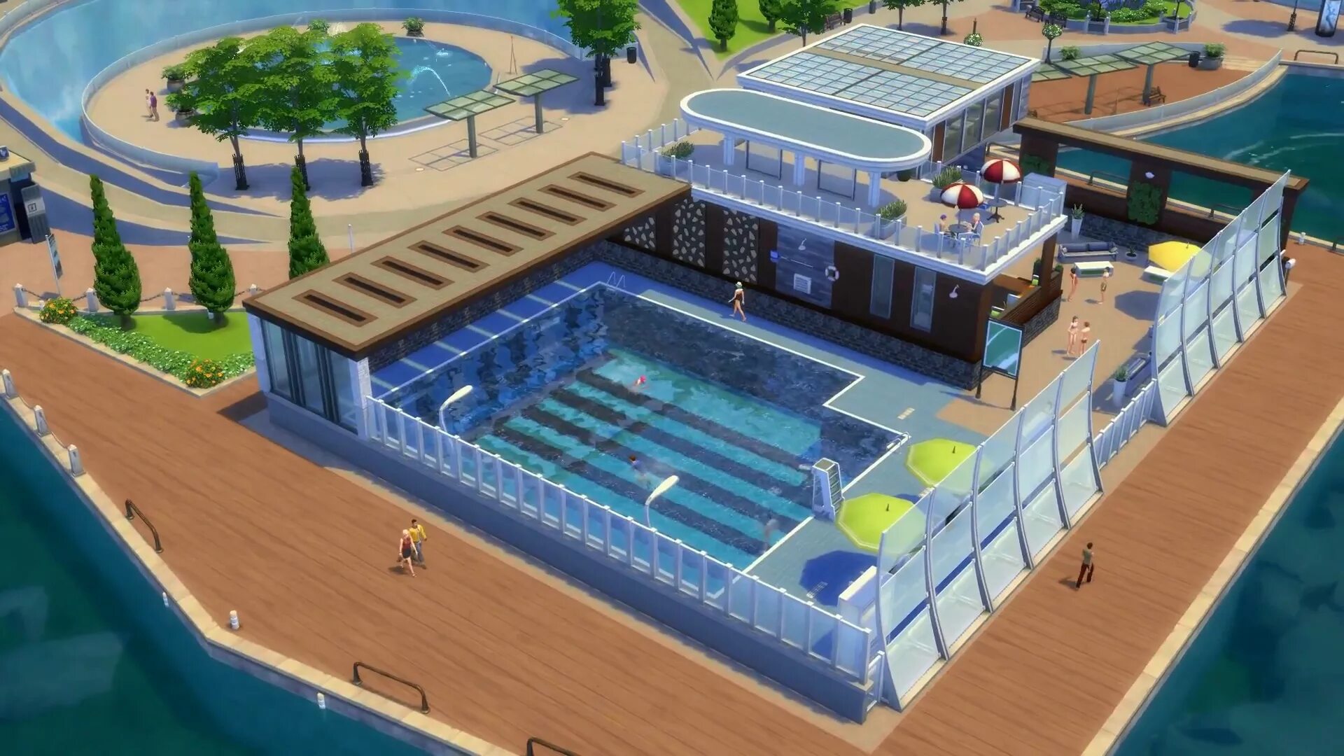 Как сделать бассейн в симс. Sims 4 бассейн. симс 4 бассейн участок. симс 4 участок с бассейном. симс 4 общественный бассейн.