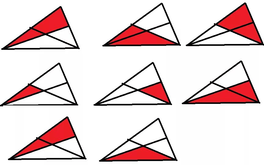 Как разбить треугольник. Разбивка треугольника на фигуры. 5 Треугольников. Разбиение на треугольники. Треугольник рисунок.