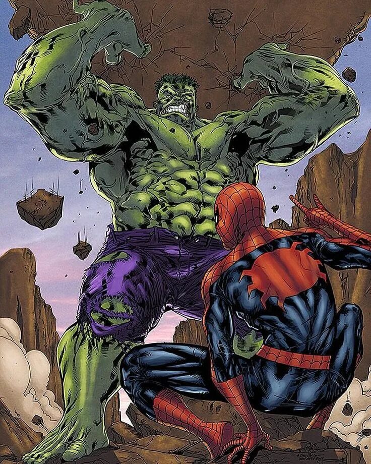 Спайдер Халк Марвел. Марвел Халк человек паук. Hulk vs Spiderman. Человек паук против Халка. Паук против халка