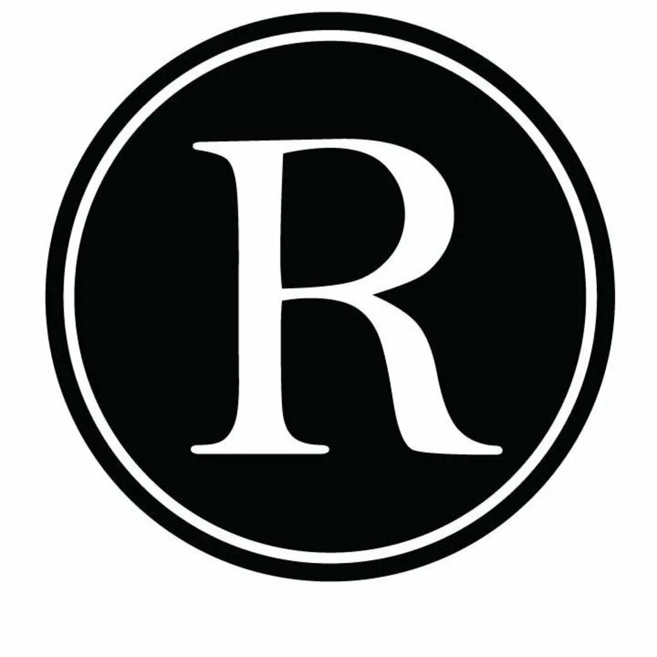 Кла р. Буква r. Красивая буква r. Логотип с буквой r. Буква r на черном фоне.