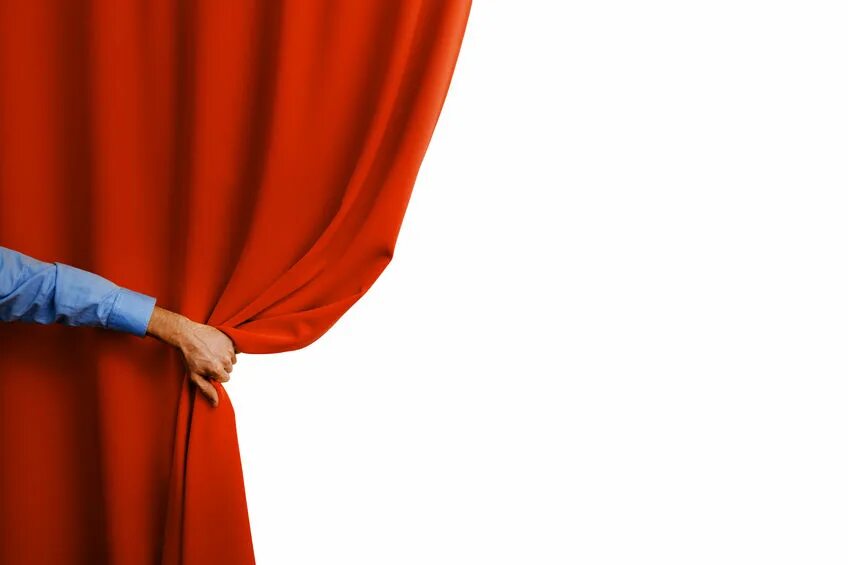 The curtain is to