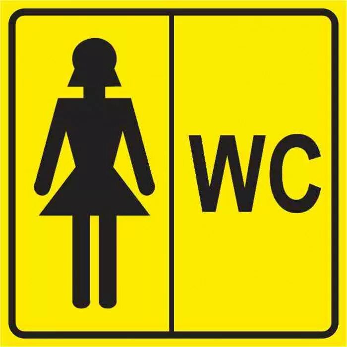 2 Toilet Signs male and female Mens Womens door stickers WC bathroom decals eBay