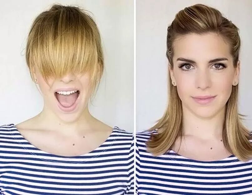 Как можно отрастить челку. Каскад лесенка. Стрижки с отросшей челкой. Отрастить чёлку красиво. Прически для отрощения челки.