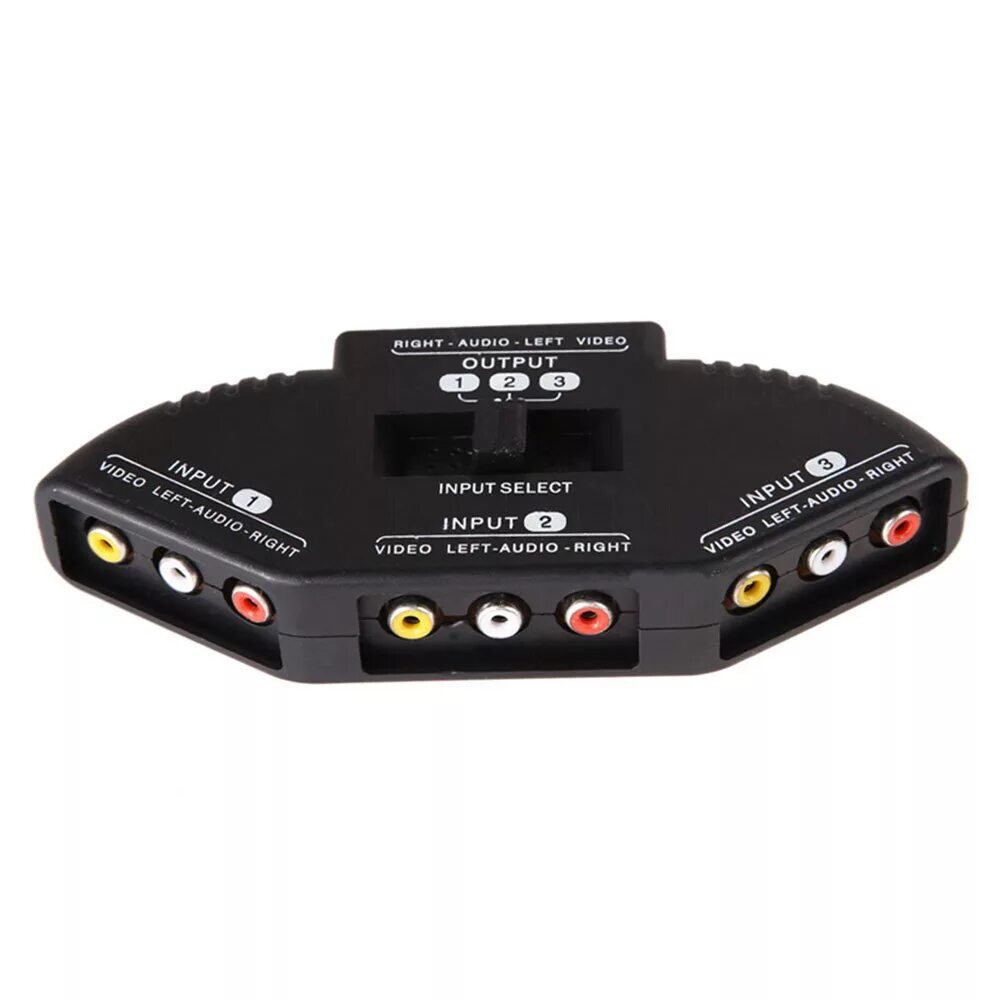 Av коммутатор 3rca. Switcher RCA 1 X 2. RCA переключатель 2 в 1. Разветвитель RCA 1x3. Selector 1