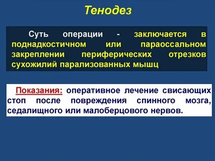 Тенодез