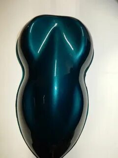 Blue pearl clearcoat
