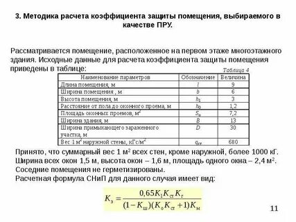 Расчет защиты