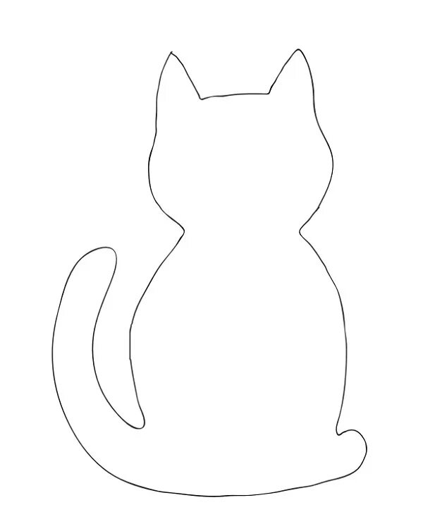 Кот шаблон. Контур кошки. трафареты для вырезания. трафарет кота. кошка для вырезания.