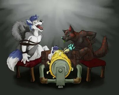 Commission for zarus195 and chu-tora, both at the mercy of a tickle-roller ...