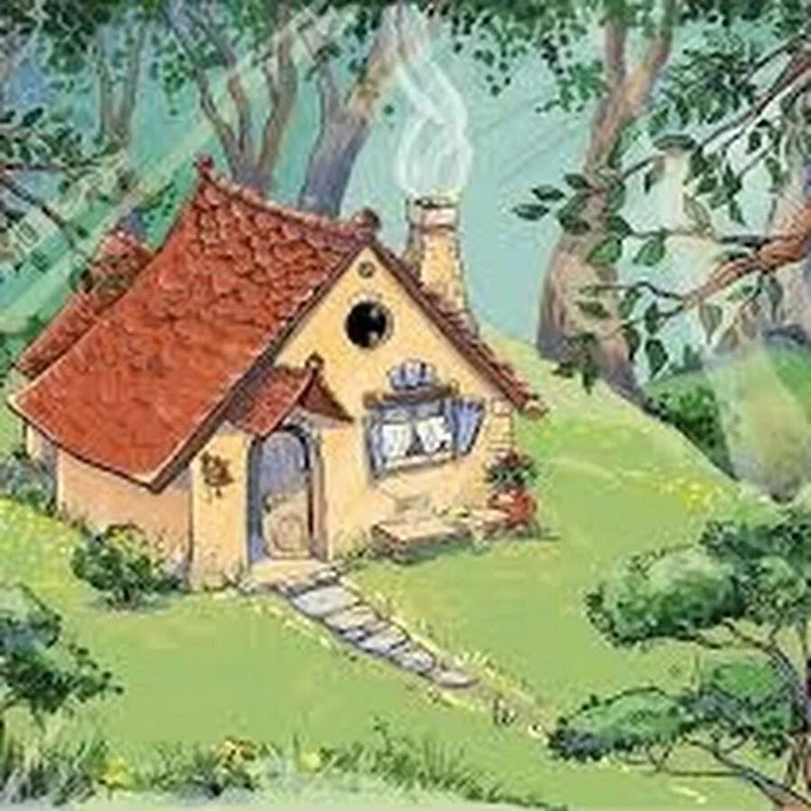 Маленький домик картинка. Сказочный дом. Домик мультяшный. Домик иллюстрация. Домик для рисования.