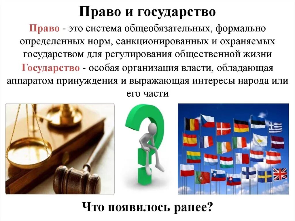 Государство и право. Государство и право взаимосвязь.