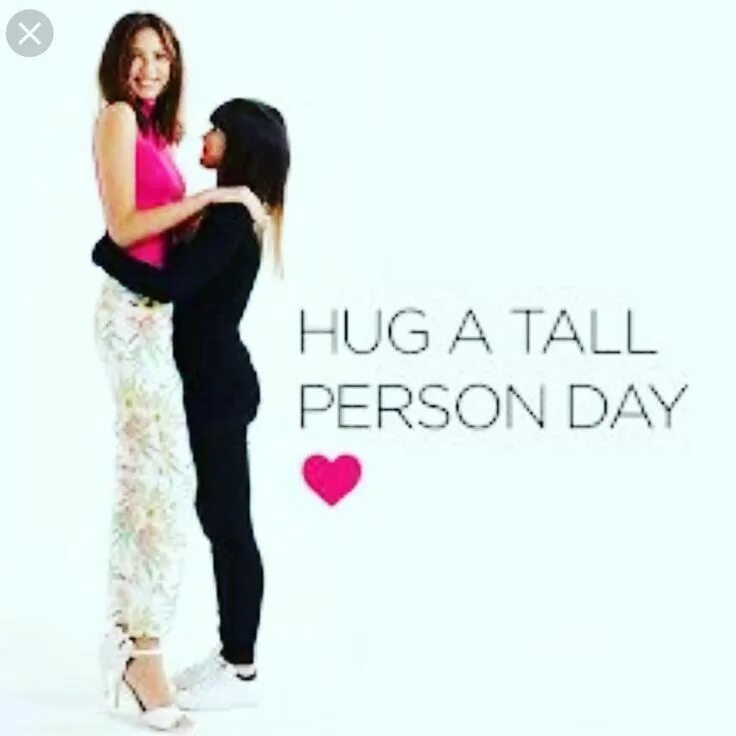 Tall person. National hugging Day. Hug a tiny Day. Personal Days.