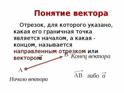 Понятие векторного анализа
