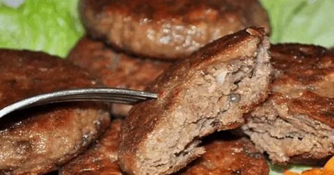 Круглая котлета из рубленного мяса