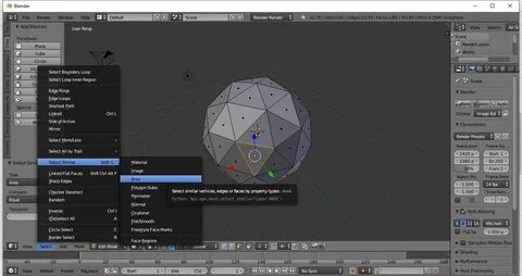 Blender select