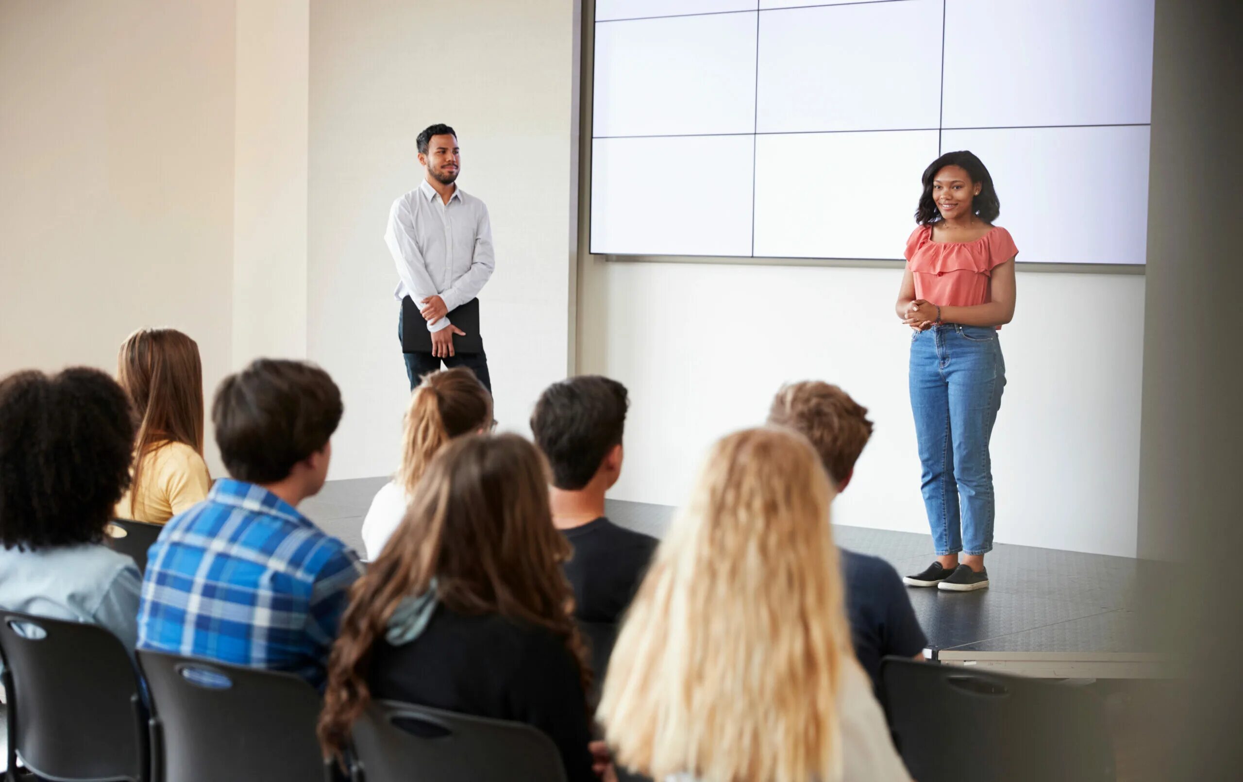 Some students in the class