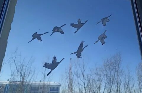 Журавли на окна траура
