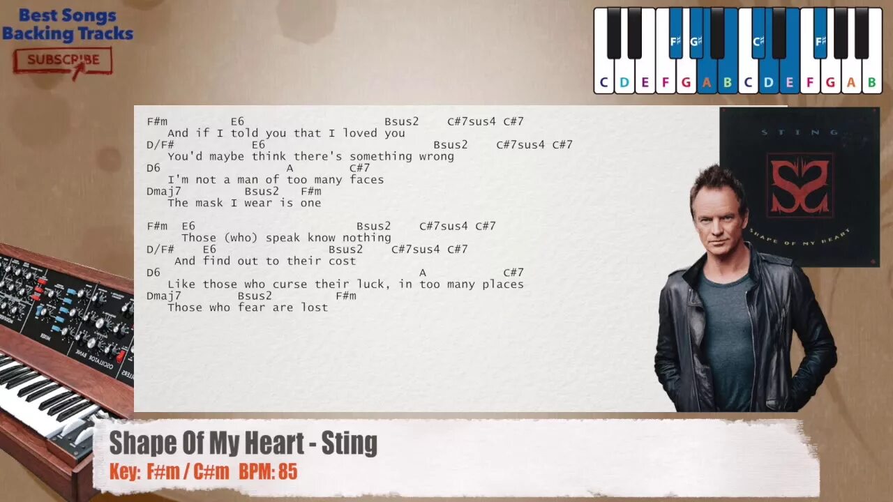 Sting Shape of my Heart на пианино. Sting Shape. Стинг Шейп оф май Харт. Sting Shape of my Heart. Шейпов май харт текст