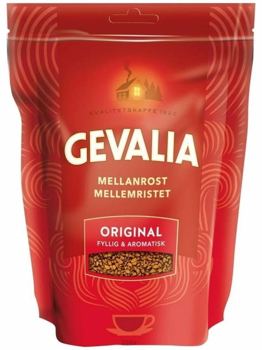 Купить кофе оригинал. Кофе растворимый Gevalia Original. Кофе Gevalia Original 200g. Gevalia Gold кофе. Gevalia кофе Mellanrost.