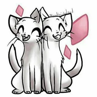 Нарисовать 2 кошки