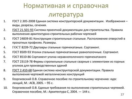 Содержание проектно нормативной документации