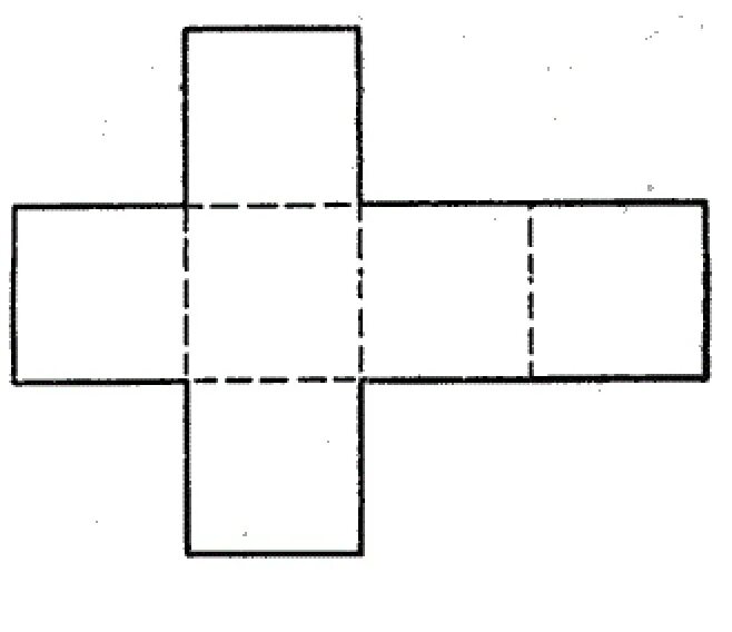 Рисунок развертку куба. Чертеж развертки Куба. Развертка Куба 5 см. Развертка Куба 5 на 5. Объемный квадрат из бумаги.