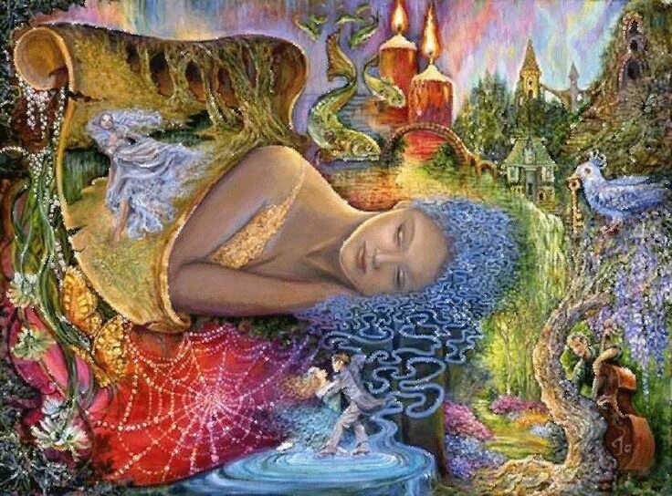 Как выглядит мир снов Up, Up and Away * Josephine Wall Surreal art, Fantasy paintings, Fantasy artist