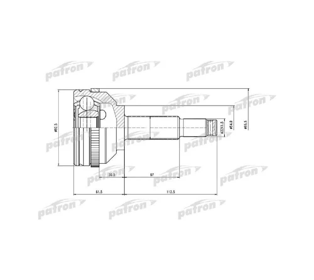 Шрус pcv1513. Шрус patron арт. Pcv1939. Шрус наружн.к/кт [ABS] 47z. Шрус, patron, 1 шт, pcv9919. Размер шруса шевроле