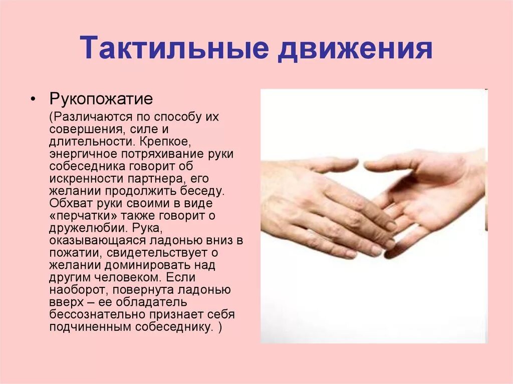 Тактильность что это